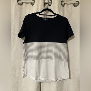 NURSING QUEEN NURSING T-SHIRT- 3 BLOCK COLORBLOCK- BLACK Size M